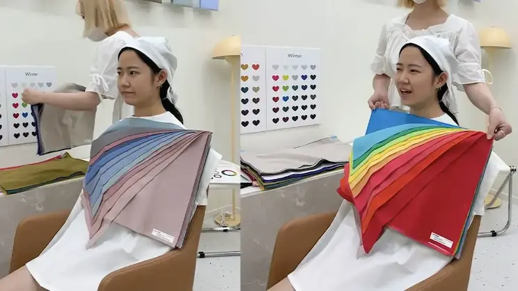 Test Personal Color bằng phương pháp ướm vải