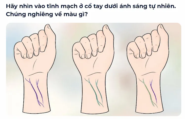 Kiểm tra personal color online qua đặc điểm cơ thể